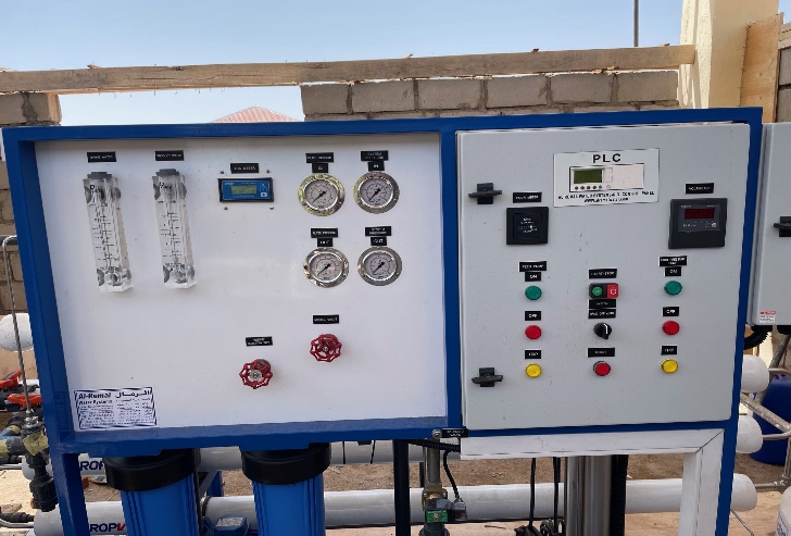 Control panel desalination plant